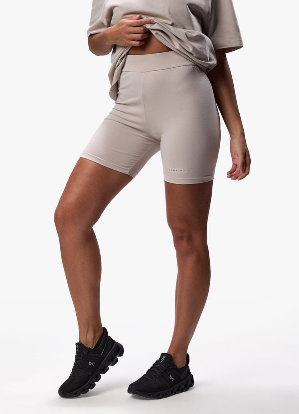 gym king Stoic Cycle Short Light Stone