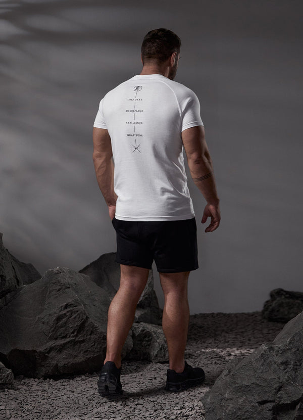 Gym King Stoic Tee White