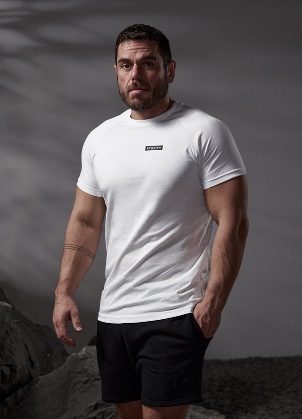 gym king Stoic Tee White