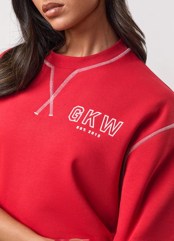 Gym King Team GKW Rib Collar Tee Salsa