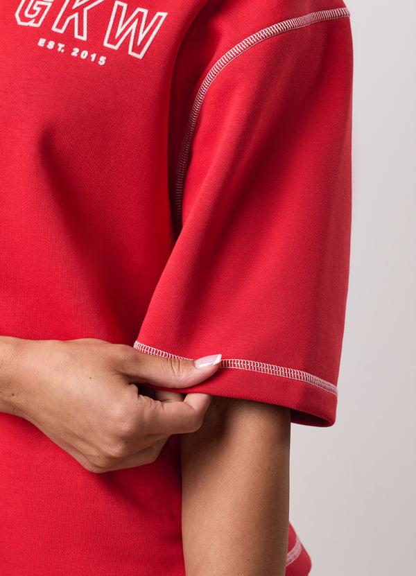 Gym King Team GKW Rib Collar Tee Salsa