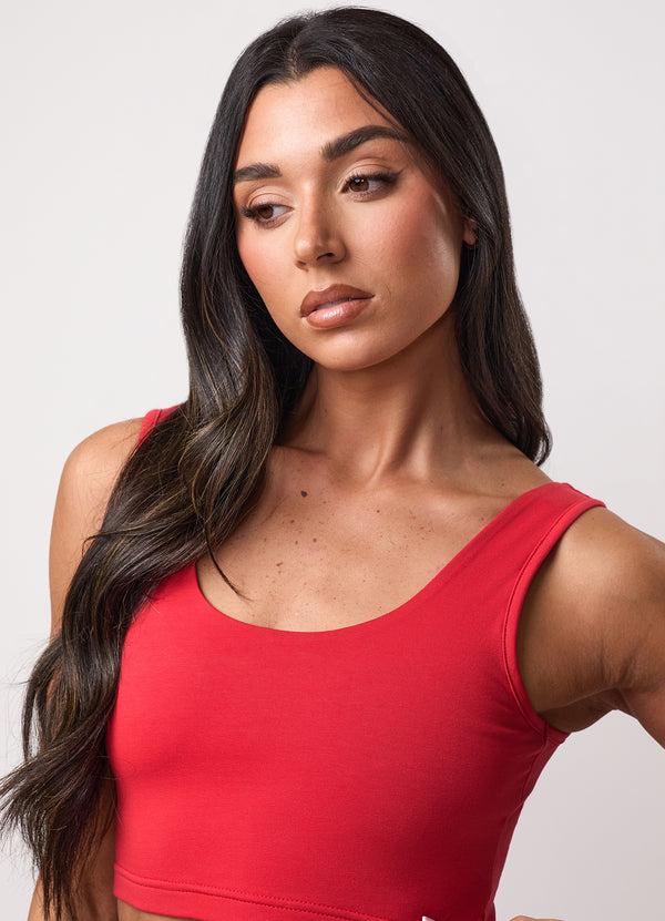 Gym King Team GKW Scoop Neck Bralette Salsa