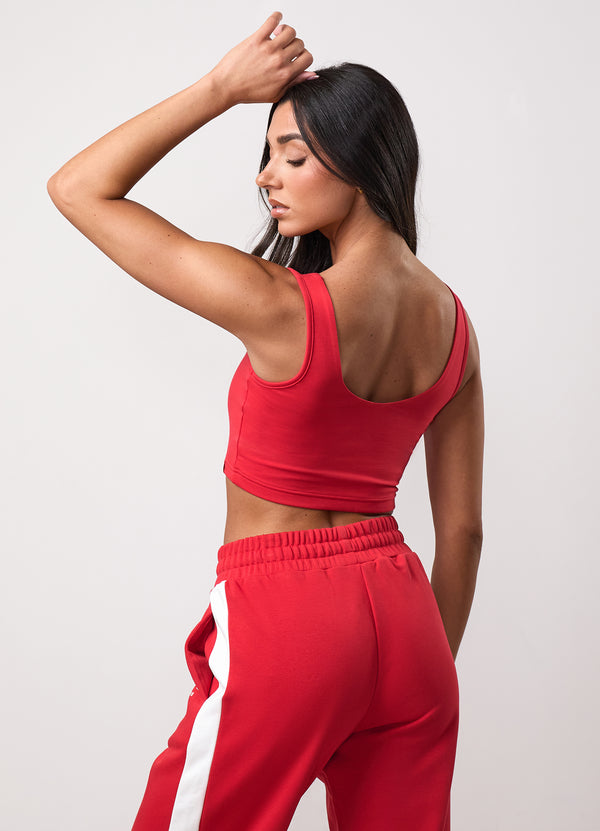 gym king Team GKW Scoop Neck Bralette Salsa