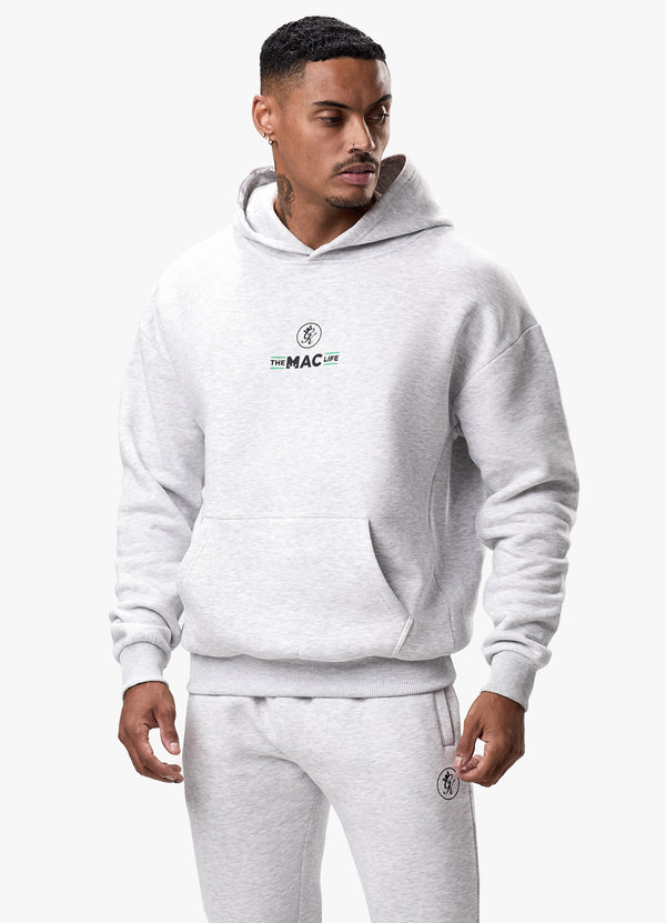 gym king TML Fleece Hoodie Snow Marl