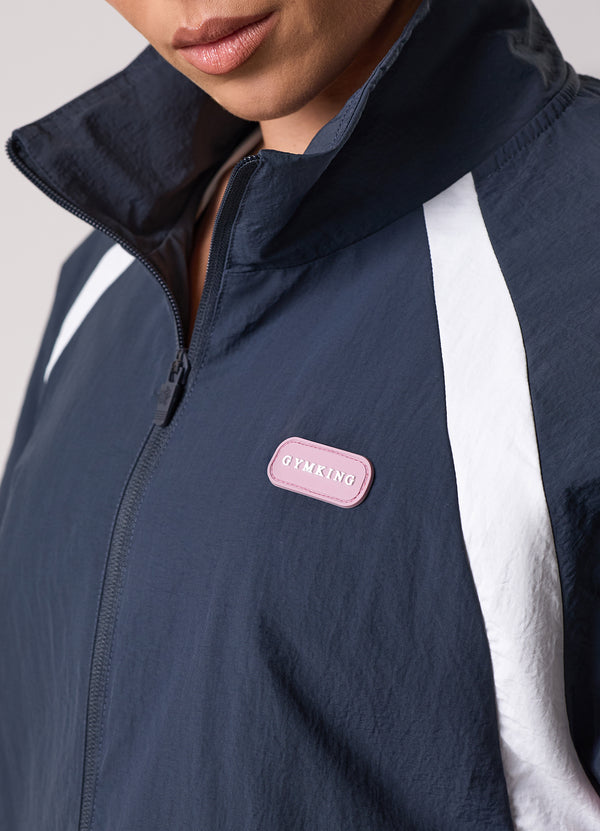 Gym King Track Woven Jacket Midnight Blue