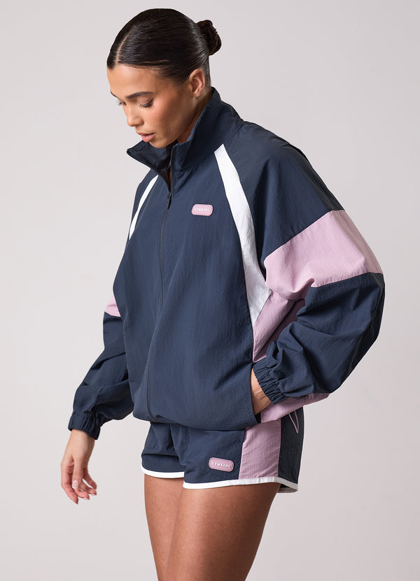 Gym King Track Woven Jacket Midnight Blue