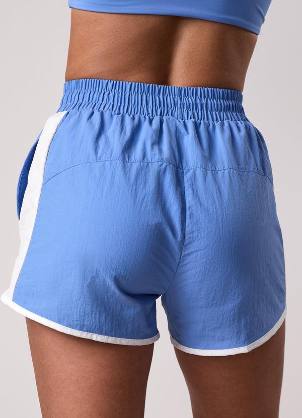 gym king Track Woven Short Blue Iris