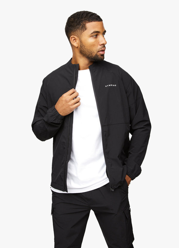 Gym King Utility Woven Bomber Black