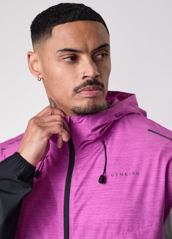 Gym King Gym King Vision Full Zip Hood Magenta Purple