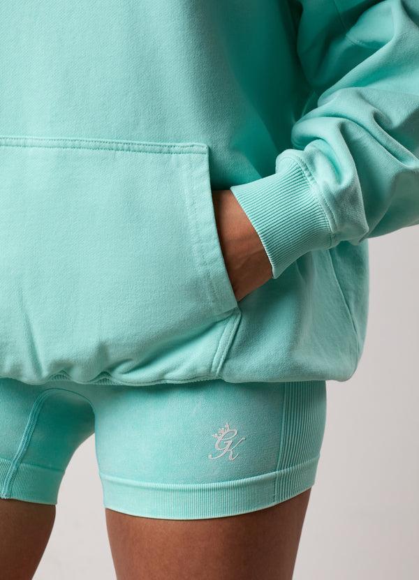 Gym King Washed Reset Oversized Hood Deep Aqua