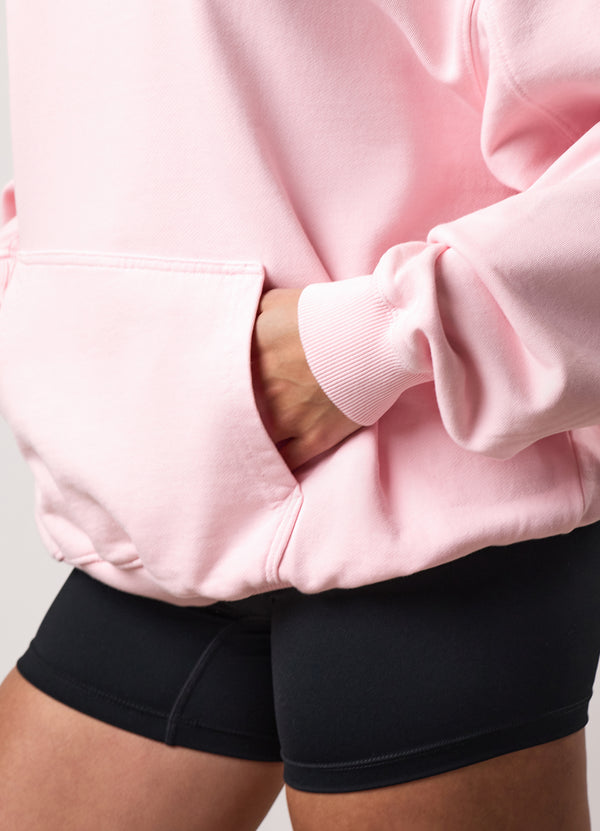 Gym King Washed Reset Oversized Hood Pale Mauve