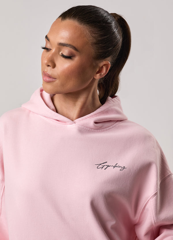 Gym King Washed Reset Oversized Hood Pale Mauve