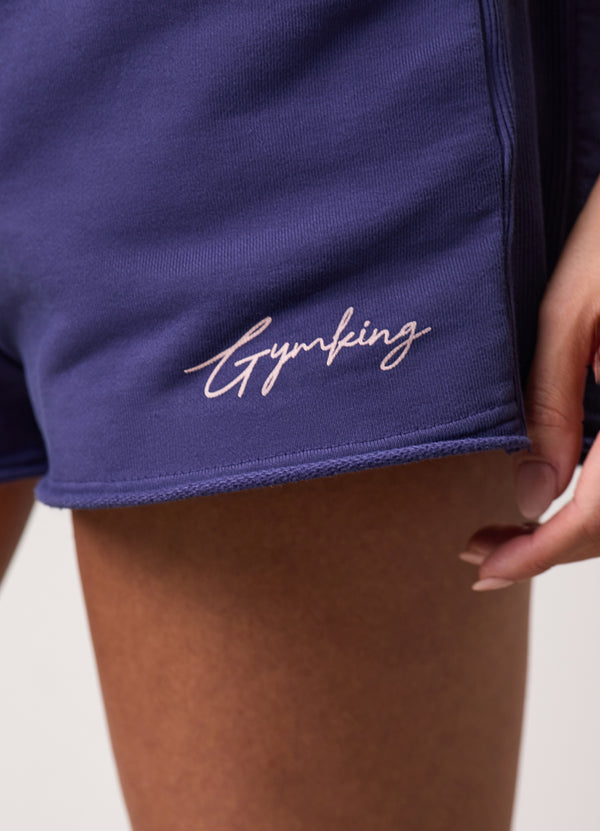 Gym King Washed Reset Short Starlight Blue