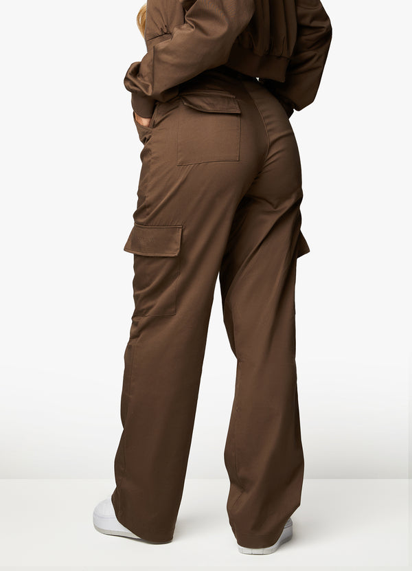 gym king Woven Cargo Pant Chocolate