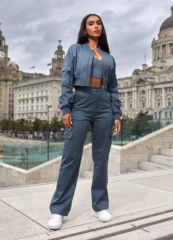 Gym King Woven Cargo Pant Storm Blue