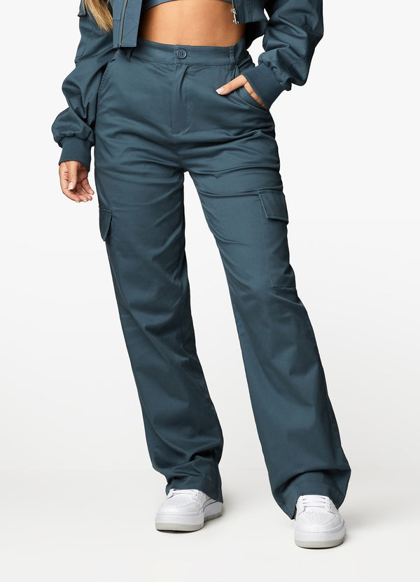 gym king Woven Cargo Pant Storm Blue