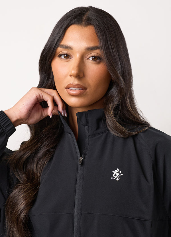 Gym King Woven Windbreaker Black