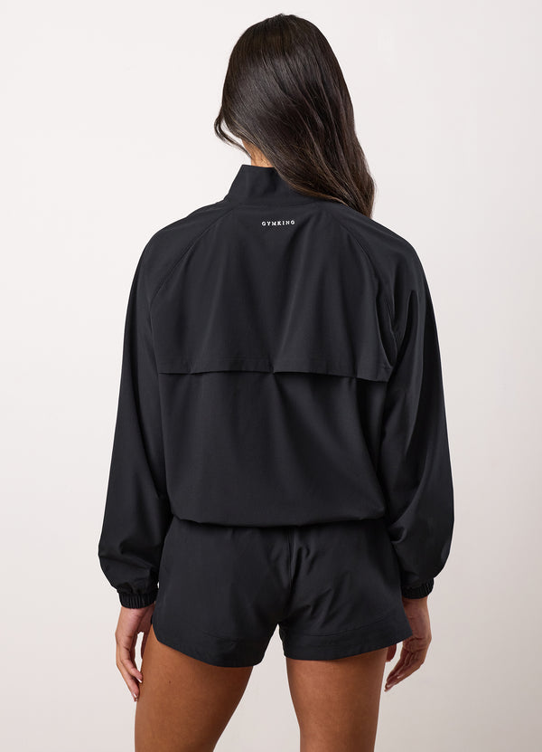 gym king Woven Windbreaker Black