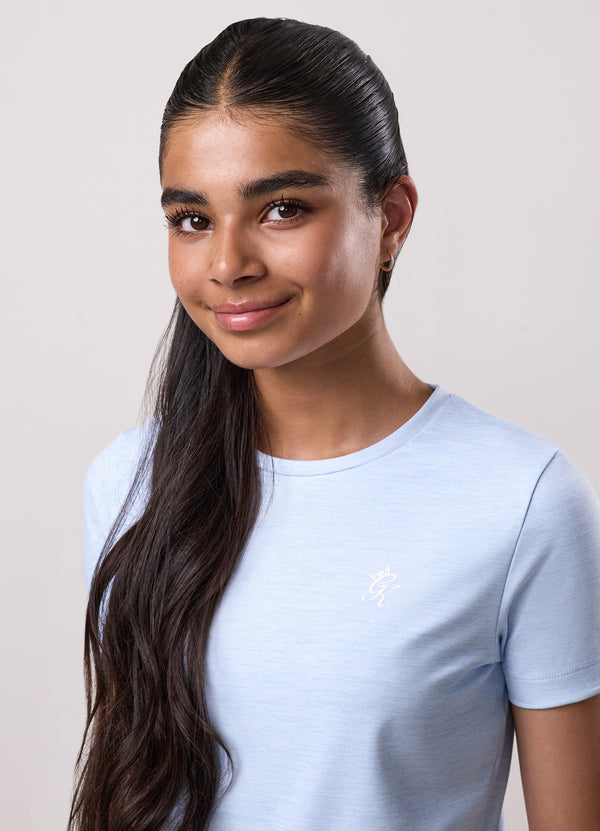 Gym King Kids 365 Short Sleeve Tee Hydrangea Blue Grindle