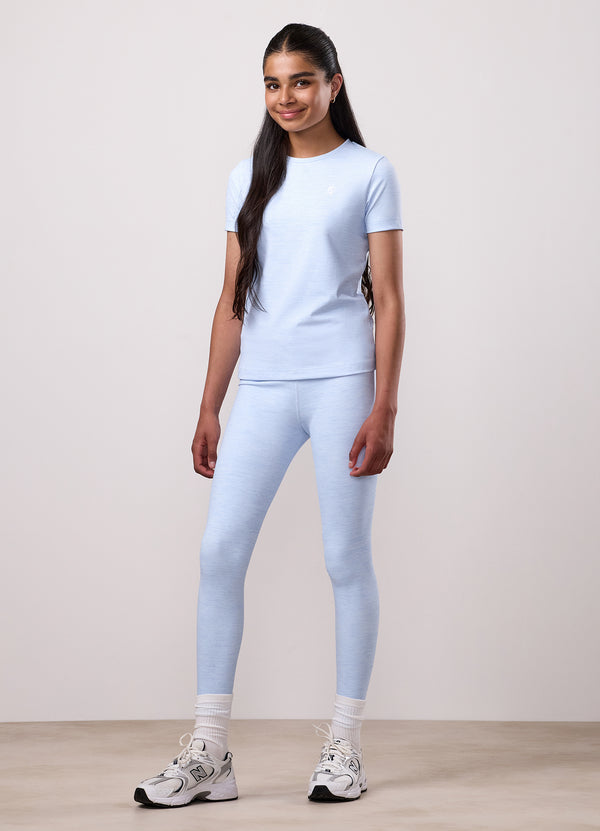 Gym King Kids 365 Short Sleeve Tee Hydrangea Blue Grindle