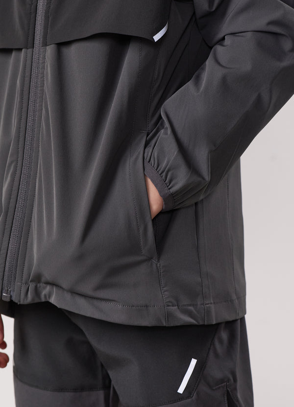 Gym King Kids Advance Tracksuit Top Urban Grey/Fossil Grey