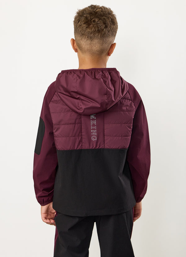 gym king Kids Endurance Hybrid Jacket Dark Cherry/Black