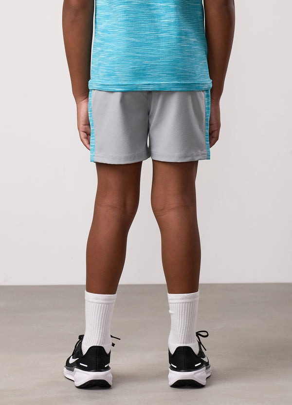 Gym King Kids Energy Space Dye Short Urban Grey/Ocean Blue Multi