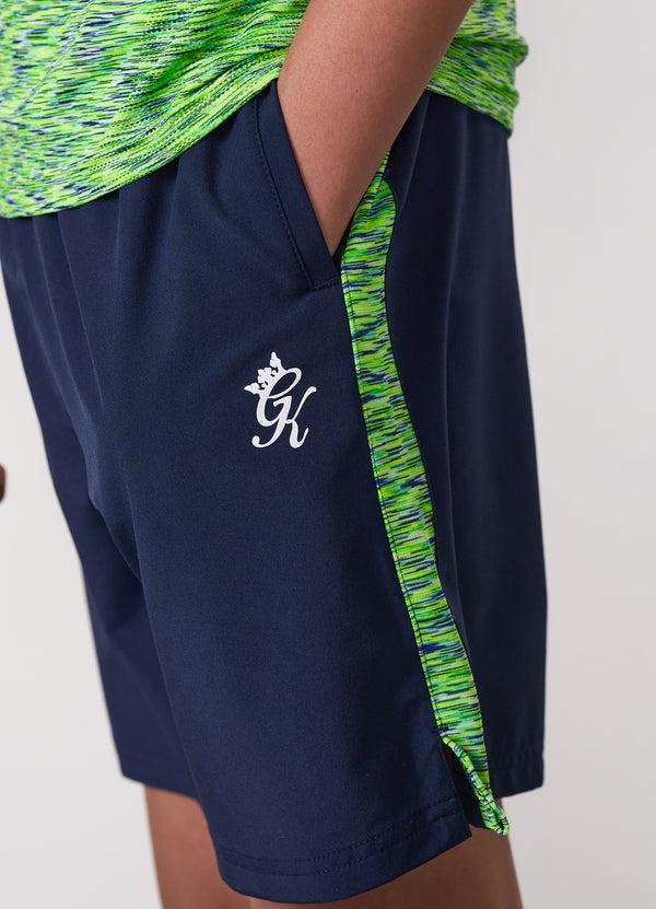 Gym King Kids Space Dye Short Navy/Lime/Navy Grindle