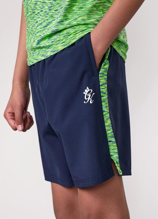 gym king Kids Space Dye Short Navy/Lime/Navy Grindle