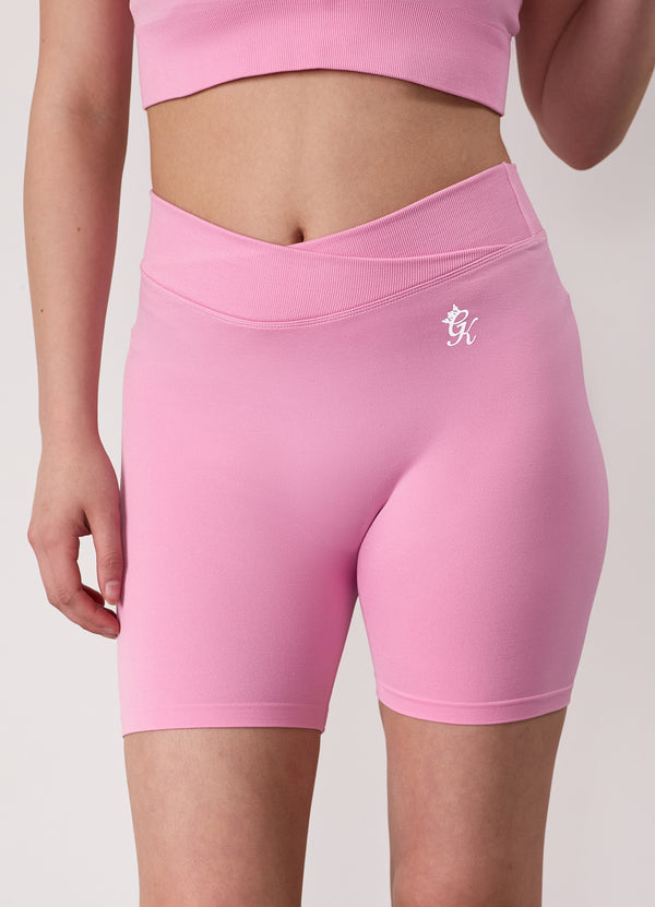 Gym King Kids Transform Seamless 4.5" Short Candy Pink