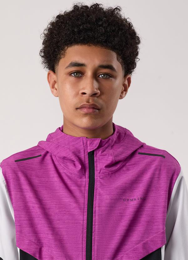 Gym King Kids Vision Tracksuit Top Orchid/Dark Grey