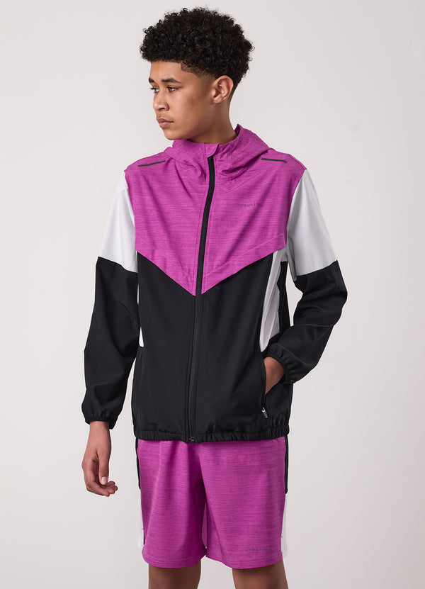 Gym King Kids Vision Tracksuit Top Orchid/Dark Grey