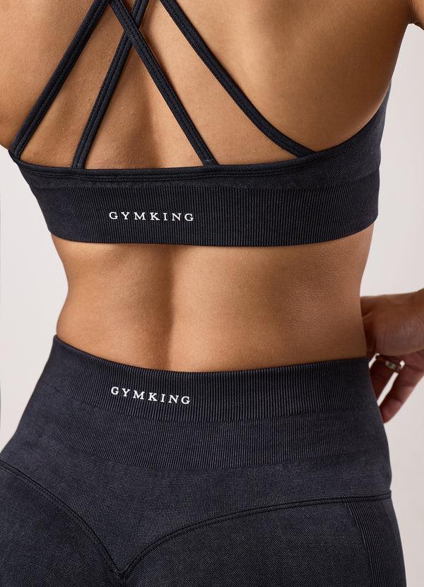 Gym King Limitless Seamless Sculpt Legging Black Acid Wash