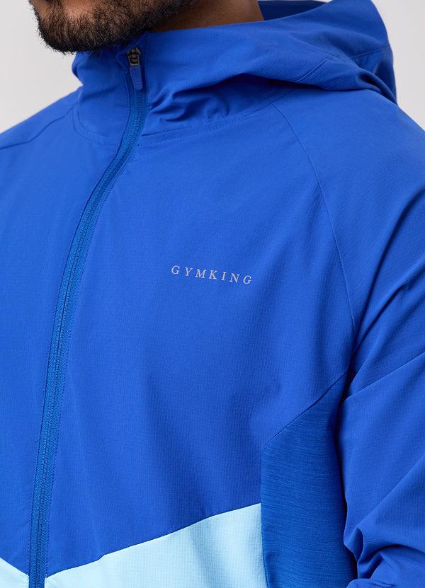 Gym King Ombre Windbreaker Capri Blue/Ocean Breeze/White
