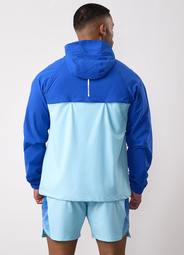 gym king Ombre Windbreaker Capri Blue/Ocean Breeze/White