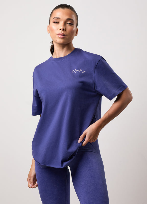 gym king Reset Boyfriend Tee Starlight Blue/Pale Mauve