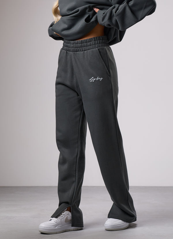 Gym King Reset Straight Leg Fleece Jogger Green Smoke