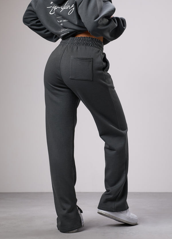 gym king Reset Straight Leg Fleece Jogger Green Smoke