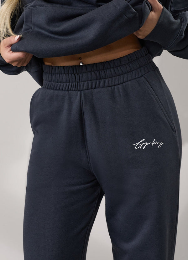 Gym King Reset Straight Leg Fleece Jogger Midnight Blue