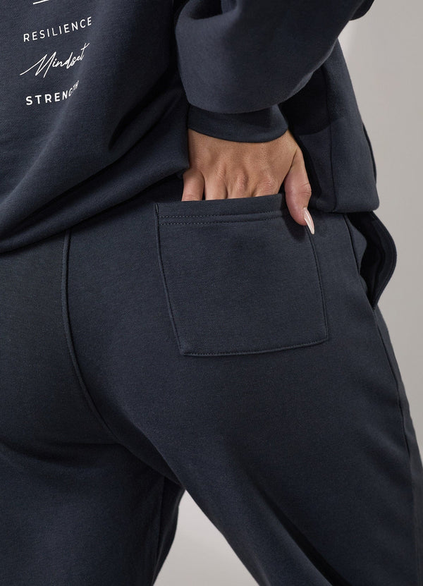 Gym King Reset Straight Leg Fleece Jogger Midnight Blue