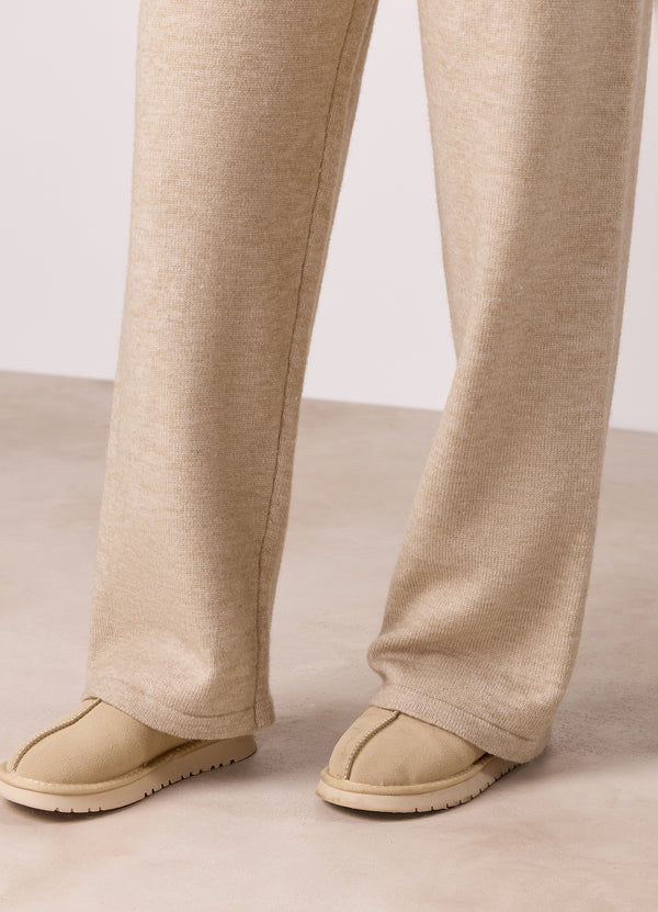 Gym King Restore Knit Straight Leg Jogger Oatmeal Marl
