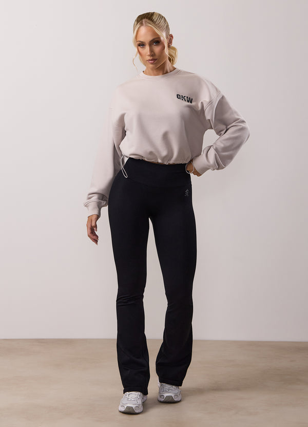 Gym King Revive Peached Crop Sweatshirt Light Stone