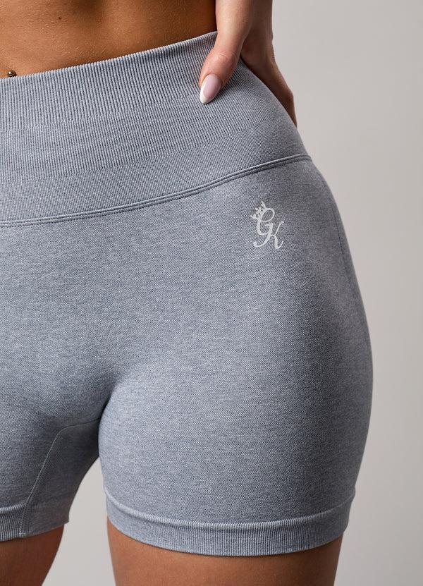 Gym King Sculpt Marl Seamless 3" Short Blue Mist Marl