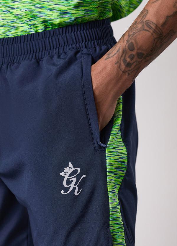 Gym King Space Dye Panel 5" Short Navy/Lime/Navy Grindle