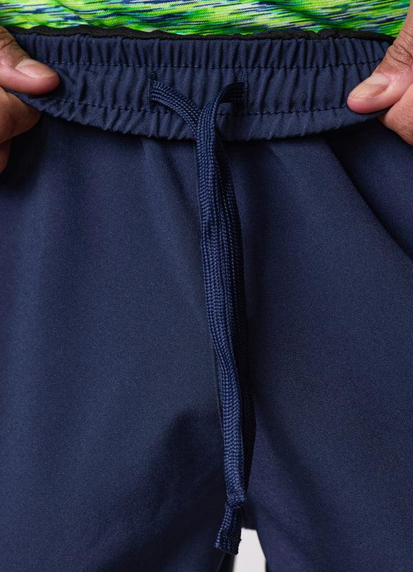 Gym King Space Dye Panel 5" Short Navy/Lime/Navy Grindle