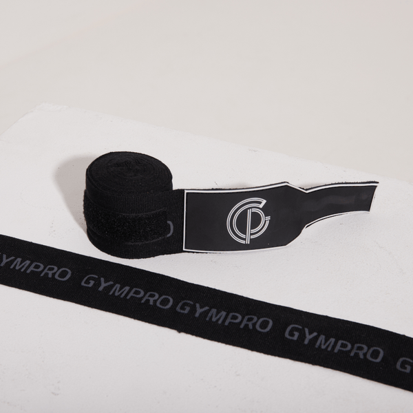 Gympro 4.5m Boxing Hand Wraps - Black