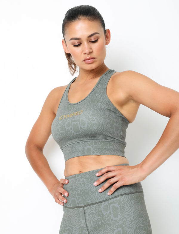 Gympro Align Snake Skin Bra