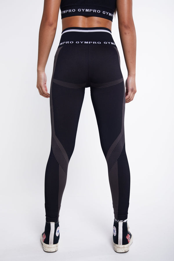 gympro Aztec Leggings - Black