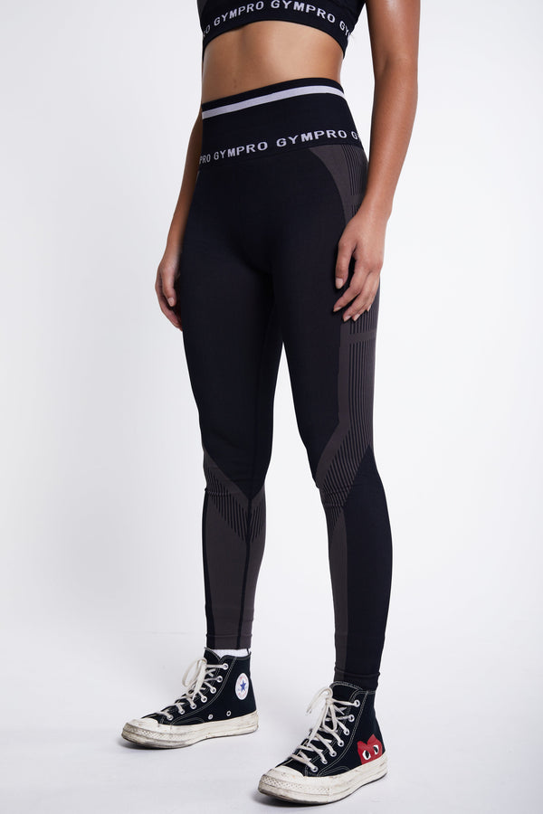 gympro Aztec Leggings - Black