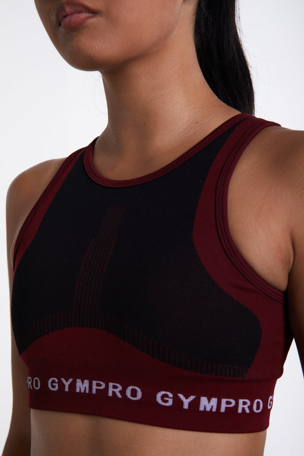 Gympro Aztec Seamless Bra - Red